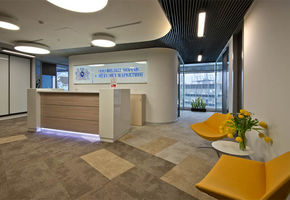 С помощью продукции NAYADA, создан современный интерьер офиса компании Филип Моррис, находящийся в бизнес - центре «Пять морей».